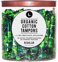 L. Organic Cotton Regular Absorbency Compact Tampons 30 Count