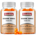 GREABBY Berberine Gummies 1200mg with Ceylon Cinnamon, Milk Thistle & Magnesium 