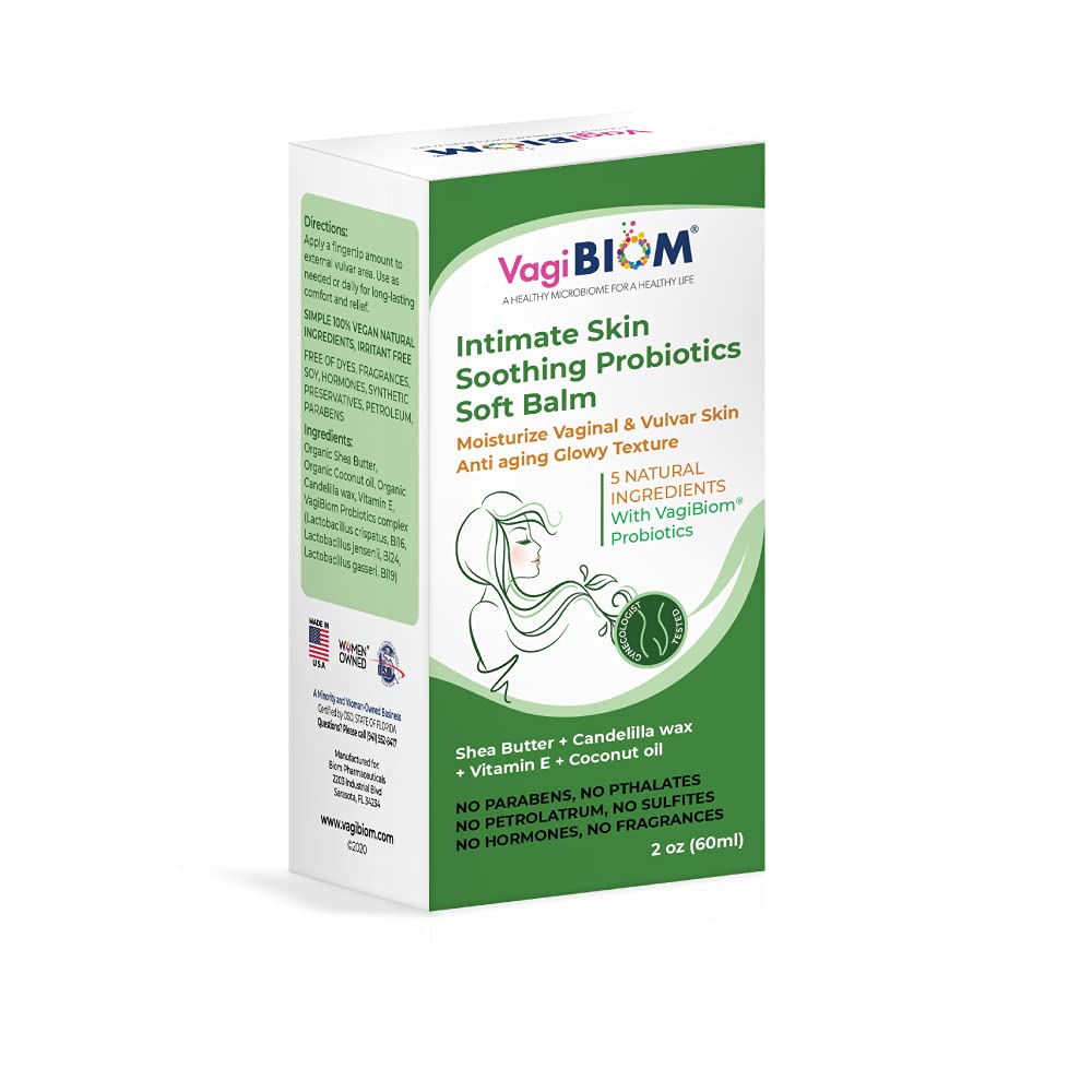 Intimate Skin Soothing Probiotics Soft Balm SheaButter with VagiBiom Lactobacillus crispatus 