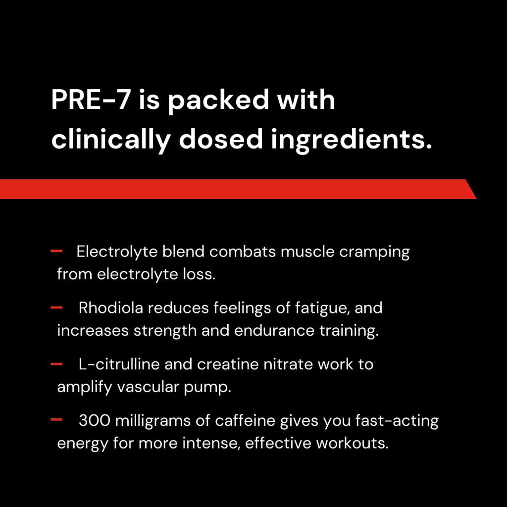 Novex Biotech PRE-7 Pre-Workout Powder – Best preworkout for Men - Boost Energy Novex BiotechBuy Supplements Australia
