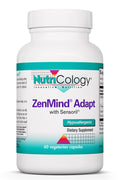 NutriCology ZenMind Adapt - 200 mg L-Theanine, 125 mg Ashwagandha & 550 mg GABA - Supports Stress Response and Calmness - Vegetarian Capsules - Hypoallergenic Formula - 30 Servings - 60 Capsules Allergy Research GroupBuy Supplements Australia