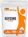 BulkSupplements.com Glycine Powder - Glycine Supplements, Amino Acid Supplement - Unflavored & Gluten Free, 3g per Serving, 500g (1.1 lbs) (Pack of 1) BulkSupplementsBuy Supplements Australia