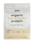 plenti Organic Plant-Based Protein Powder: Vanilla - 20g Pea Protein + Probiotics, Digestive Enzymes & Omega 3-6, Gut Friendly, Sugar Free, 27 Servings (2 lbs) plentiBuy Supplements Australia