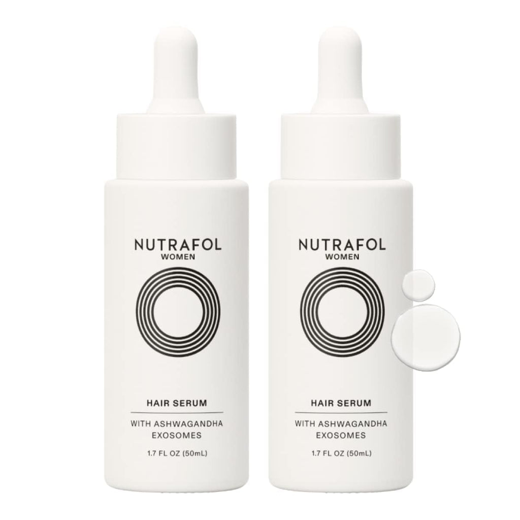 Nutrafol Women's Hair Serum, Safe for Hair Extensions and Color, for Visible Thickness and Strength, Vegan, Lightweight and Fast-Absorbing - 1.7 Fl Oz, Pack of 2 NutrafolBuy Supplements Australia