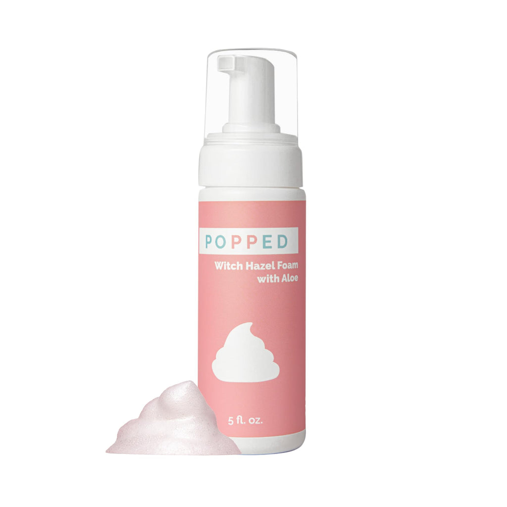 POPPED Witch Hazel Foam with Aloe (5 fl oz) | Perineal Healing Foam for Postpartum Care | Relieves Pain, Hemorrhoids, and Swelling After Birth | Postpartum Essential POPPEDBuy Supplements Australia