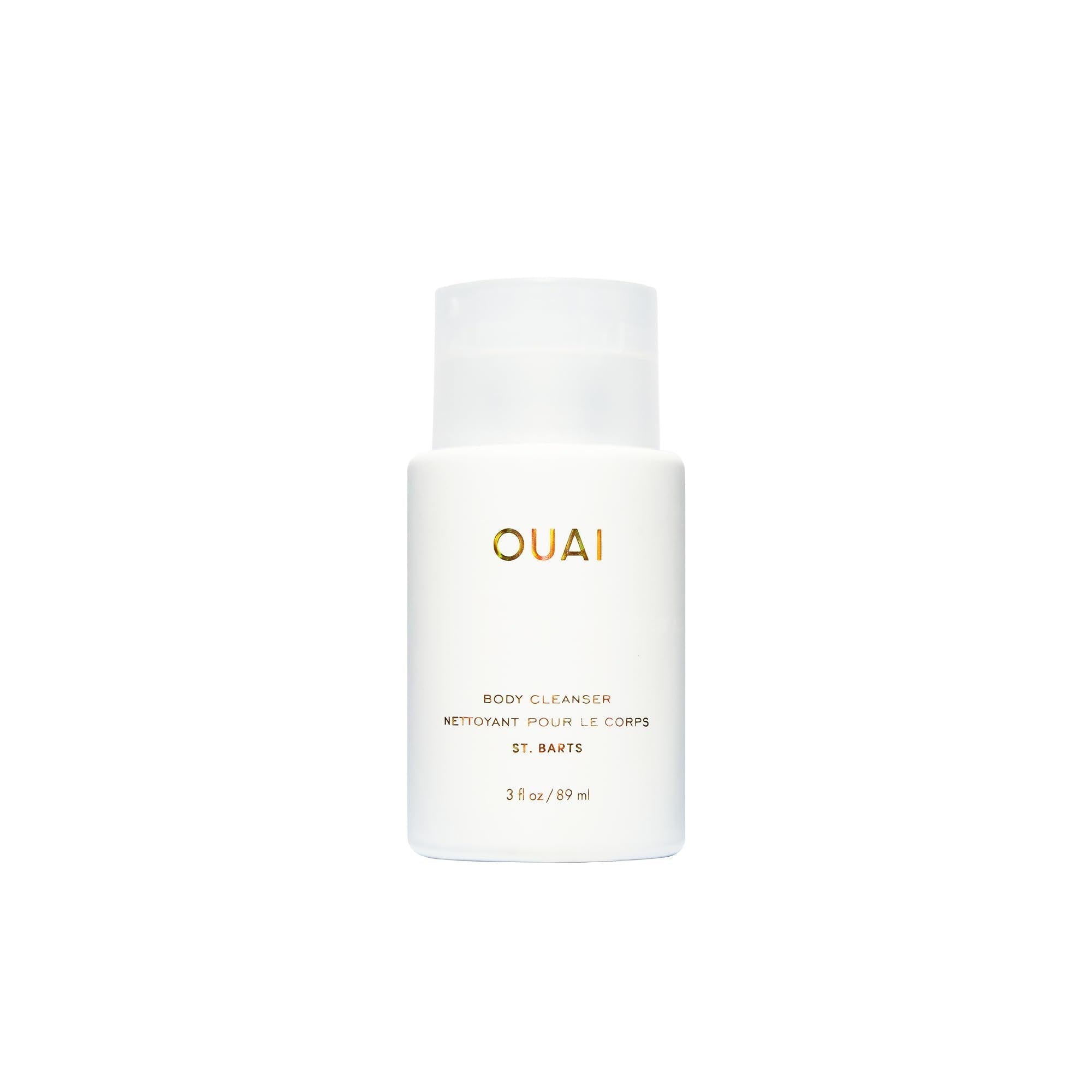 OUAI Body Cleanser, St. Barts Travel Size - Foaming Body Wash with Jojoba Oil & Rosehip Oil to Hydrate, Balance & Soften Skin - Paraben, Phthalate & Sulfate Free Skin Care Products (3 fl oz) OUAIBuy Supplements Australia