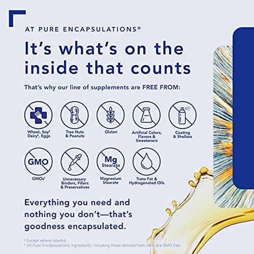 Pure Encapsulations Zinc 30 mg - Highly Absorbable - 60 Capsules