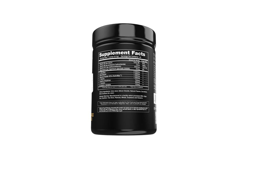 Project #1 AMP-NOX: Pre & Post Workout Powder to Boost Focus & Pump | Energizing Protein Drink for Gym Goers and Athletes | Stim-Free Muscle Primer - Instant Strength [40 Servings] - Orange Mango