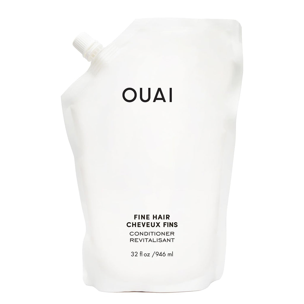 OUAI Fine Hair Conditioner Refill - Volumizing Conditioner Made with Keratin, Biotin and Chia Seed Oil - Adds Softness, Bounce and Volume - Free from Parabens, Sulfates, and Phthalates (32 Oz) OUAIBuy Supplements Australia