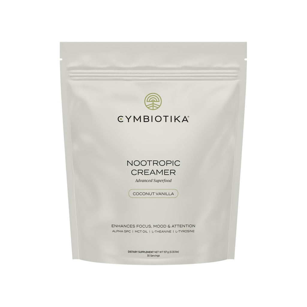 CYMBIOTIKA Nootropic Creamer – MCT Oil, Alpha GPC, L-Theanine – Keto, Vegan, Sugar-Free Coffee Creamer for Focus, Energy & Mental Clarity – Coconut Vanilla Flavor, 30 Servings CYMBIOTIKABuy Supplements Australia