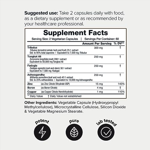 Elite T Formula: 75,000mg Power Capsules - Enhanced with Tribulus (95% Saponins) ToniiqBuy Supplements Australia