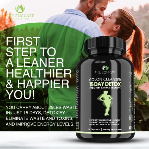 THE ENCLARE NUTRITION Colon Cleanser Detox. Premium 15 Day Fast-Acting Diet Pills THE ENCLARE NUTRITIONBuy Supplements Australia