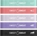 Sweet Sweat Mini Loop Resistance Bands - Set of 5 | Exercise Hip Booty Bands for Squats, Lunges, Physical Therapy, Yoga, Pilates, Rehab & Home or Gym Workouts Sports Research buy supplements Au