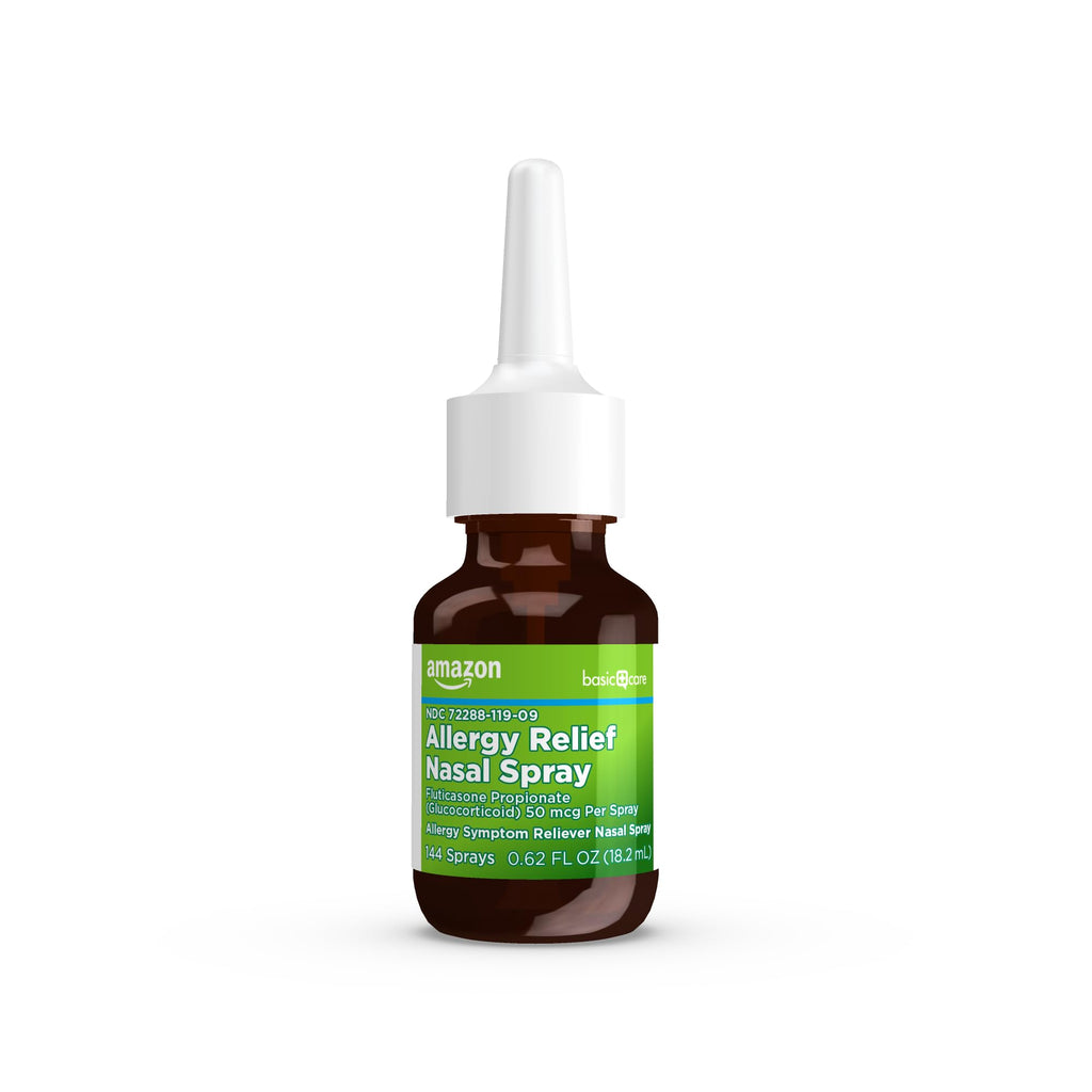 Amazon Basic Care 24-Hour Allergy Relief Nasal Spray, Fluticasone Propionate (Glucocorticoid), 50 mcg, Full Prescription Strength, Non-Drowsy, 0.62 Fl Oz Amazon Basic Care buy supplements Au