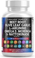 Beet Root Capsules 6000mg Olive Leaf 6000mg Nattokinase 4000 FU
