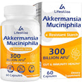300 Billion AFU Akkermansia Muciniphila - Live Akkermansia Probiotics for Women & Men