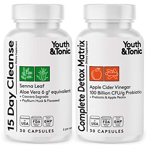 Youth & Tonic Colon Cleanser & Detox for Loss of Waste, Breaking The Plate