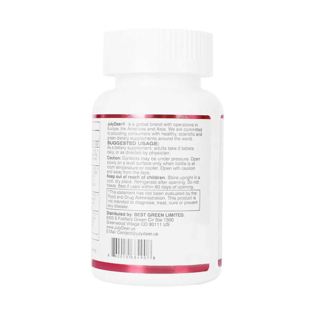 JulyDeer One Daily Tablet Multivitamin for Women - Complete Multimineral with Vitamin A, C, D, E and B-Complex, Zinc & More for Women's Immunity JulyDeer