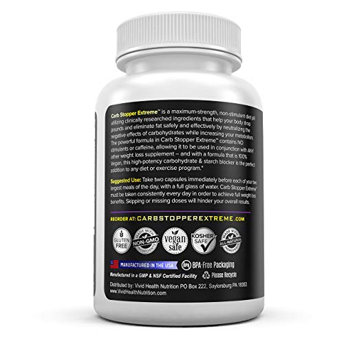 Carb Stopper Extreme (3 Bottles Maximum Strength, Natural Carbohydrate and Starch Carb Stopper ExtremeBuy Supplements Australia