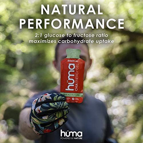 Huma Chia Energy Gel, Variety 12 Pack - Stomach Friendly, Real Food Energ