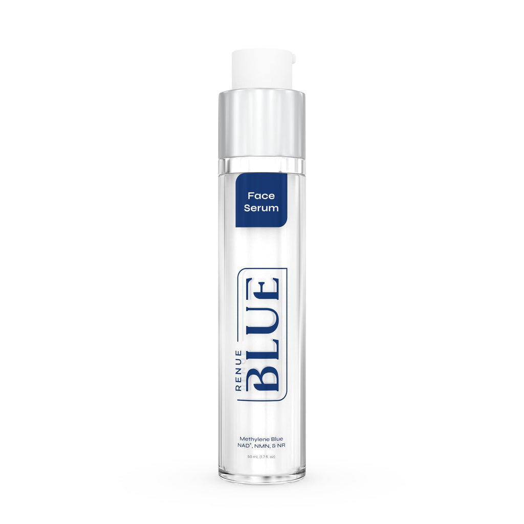 Renue Blue Methylene Blue Face Serum - Liposomal NAD+ Complex and Nutrients for Skin Rejuvenation, Deep Hydration, and Anti-Aging Support Renue By ScienceBuy Supplements Australia