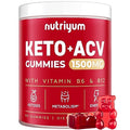 nutriyum Keto ACV Gummies 1500 mg - Apple Cider Vinegar Gummies with B6 & B12