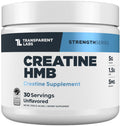 Transparent Labs Creatine HMB - Creatine Monohydrate Powder with HMB for Muscle Growth, Increased Strength, Enhanced Energy Output, and Improved Athletic Performance - 30 Servings, Unflavored Transparent Labs buy supplements Au