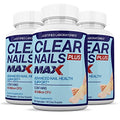 Justified Laboratories (3 Pack) Clear Nails Plus Max Pills 40 Billion CFU Probiotic 60 Caps