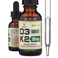 Vitamin D3 K2 5,000 IU Liquid Drops (5,000 IU of D3 and 200mcg of 99.9% All-Trans 