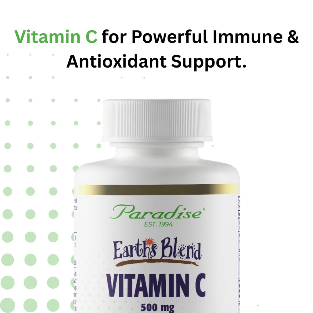 Paradise Herbs Earth's Blend Vitamin C with Nature's C and Adaptogens, Superfoods Base of Probiotics & Organic Alkalizing Greens, 90 Vegetarian Capsules Paradise HerbsBuy Supplements Australia