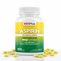 MedPlus Low Dose Aspirin 81 mg - 500 Tablets | Enteric Coated | Pain Reliever for Minor Aches and Pains, Fever Reducer - Made in USA MedPlusBuy Supplements Australia