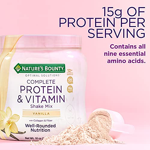 Nature's Bounty Complete Protein & Vitamin Shake Mix with Collagen & Fiber, Contains Vitamin C Nature's BountyBuy Supplements Australia