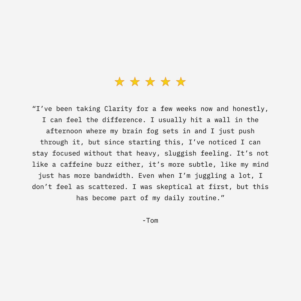 Mikra Clarity Nootropic Focus Drink Mix - Daily Cognitive & Calm Support Formula with Citicoline, Lion’s Mane & L-Theanine - Calm Drink Mix & Focus Aid for Energy and Clarity - 14 Single-Serve Sachets MikraBuy Supplements Australia