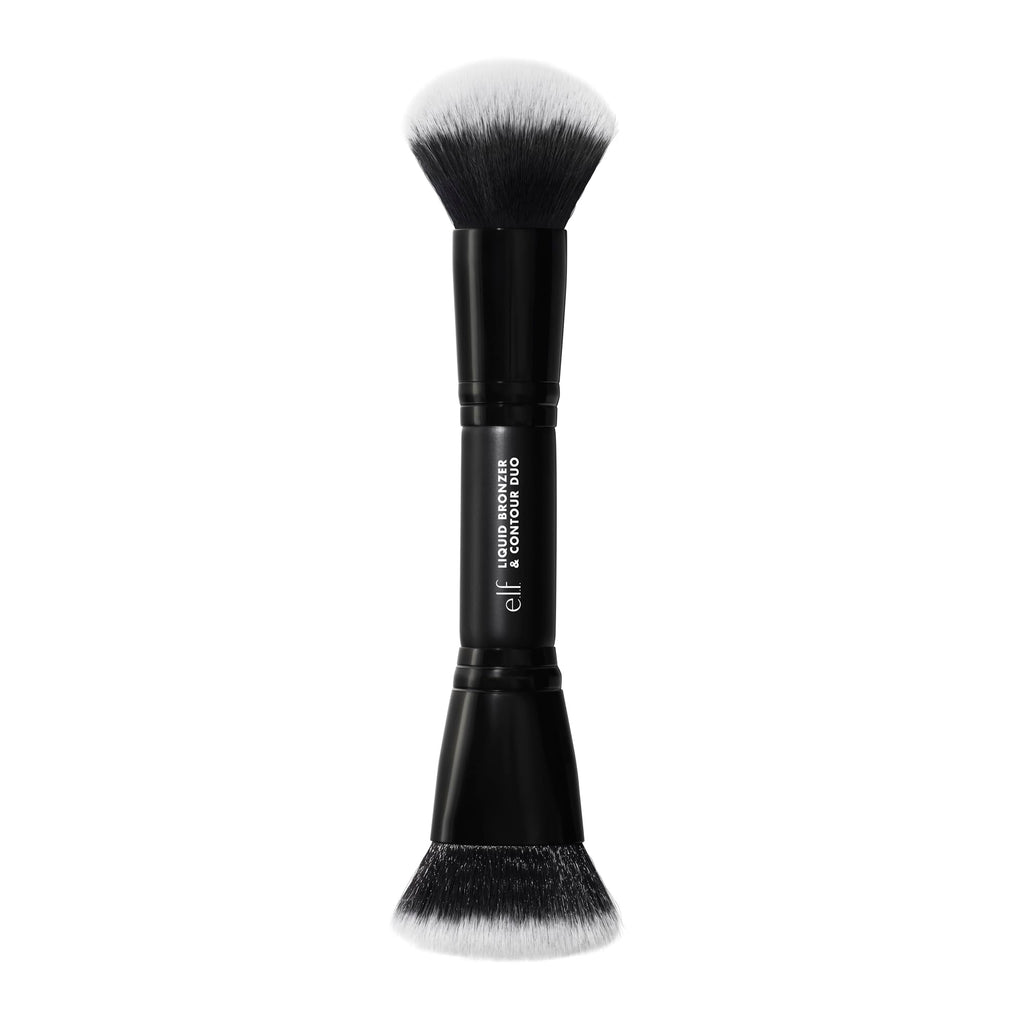 e.l.f. Liquid Bronzer & Contour Duo Brush, Silky Highly Pigmented Formula with Dual-ended Makeup Brush, Synthetic Bristles, 100% Vegan and Cruelty-Free e.l.f.Buy Supplements Australia