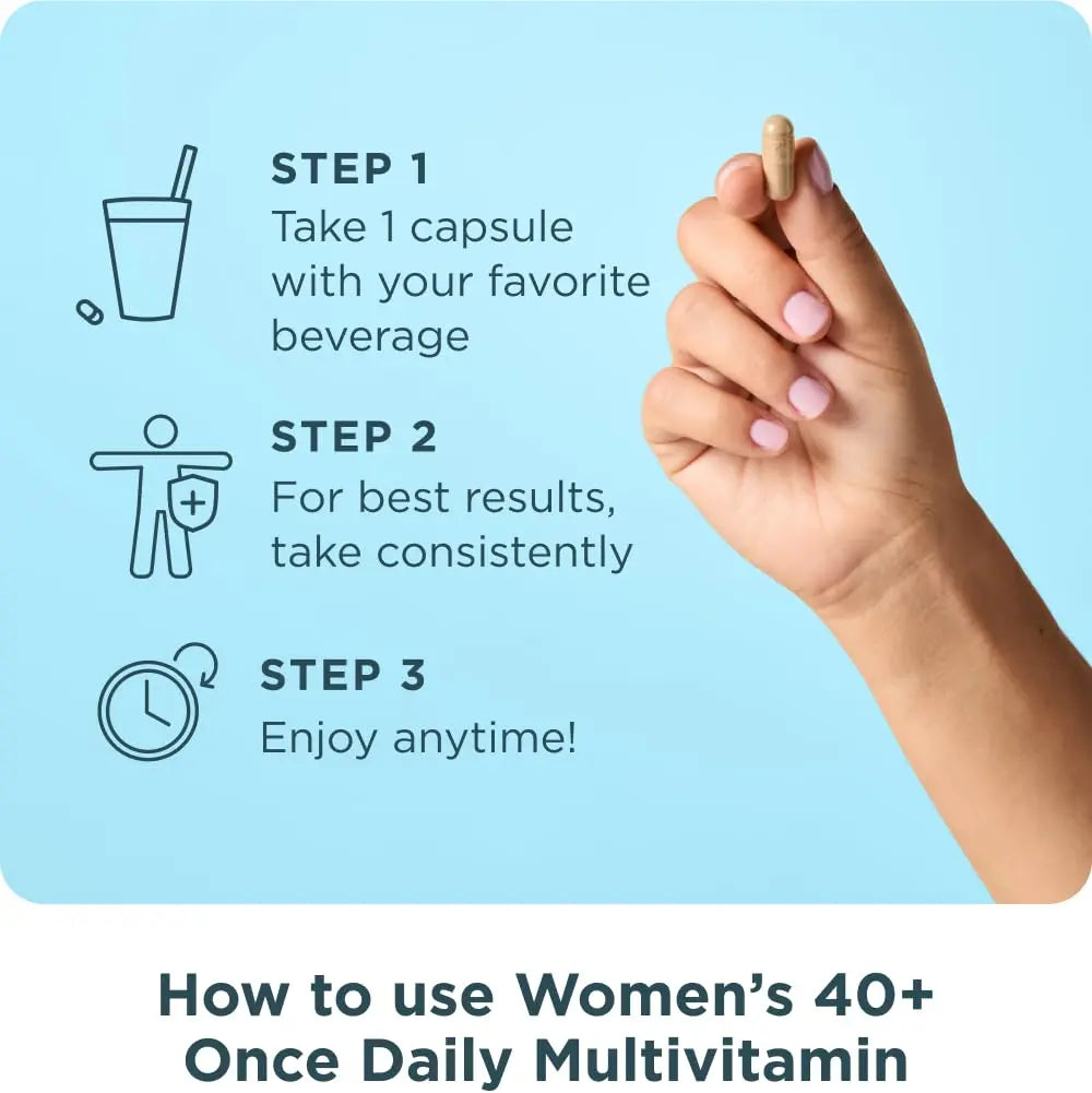 Ancient Nutrition Multivitamin for Women, Ancient Multi Women's 40+ Once Daily Vitamin Supplement, Vitamin B, Vitamin C and Vitamin K2 Ancient NutritionBuy Supplements Australia