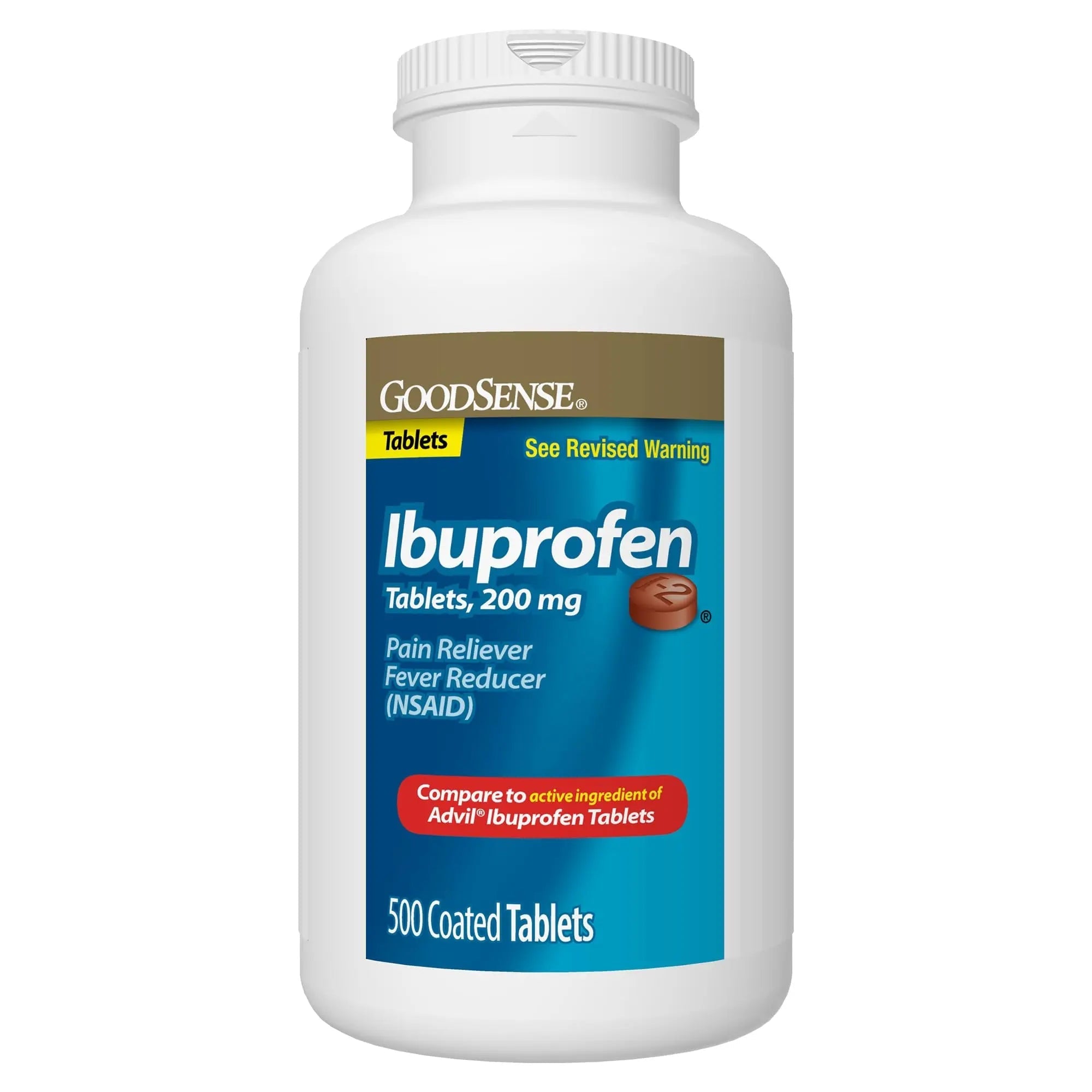 GoodSense Ibuprofen Tablets - 200 mg - Fever Reducer & Pain Relief for Body Aches, Headache, Arthritis Pain, Menstrual Cramps, 500 Count GoodSenseBuy Supplements Australia