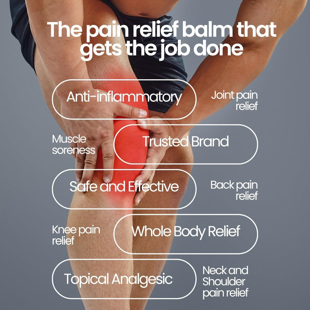 Aboniki Powerful Topical Pain Relief Balm with Natural Ingredients | Powerful Analgesic Soothing Relief for Joints & Muscle Pain, Soreness, Cramps | Long Lasting Full Body Rub (2 Glass Jars) AbonikiBuy Supplements Australia