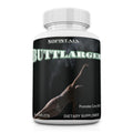 Dietary supplement bottle labeled 'ButtLarger' by Sofistaia on a white background