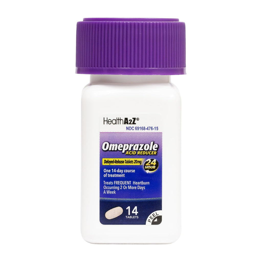HealthA2Z® Acid Reducer | Omeprazole 20mg | Delayed - Release Tablets | 24 Hours | Treats Frequent Heartburn | Occuring 2 or More Days A Week (14 Counts) HealthA2Z buy supplements Au