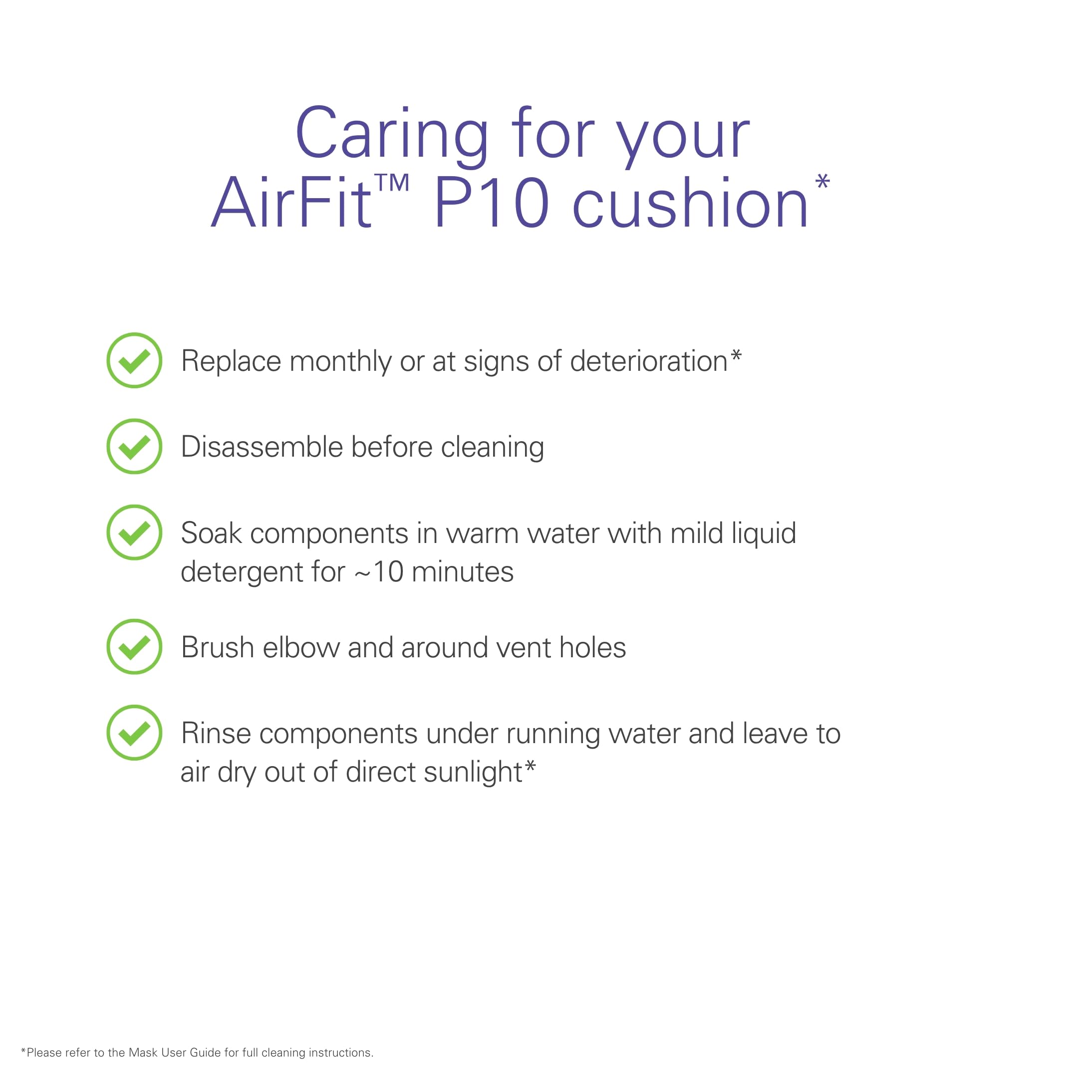 ResMed AirFit P10 Nasal Pillow Replacement Cushion - Medium ResMedBuy Supplements Australia