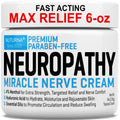 Neuropathy Nerve Relief Cream - Premium Nerve Cream 3X Action for Targeted Relief and Soothing Nerve Comfort - Maximum Strength with 4% Menthol, MSM for Feet Hands Legs Toes & Back - Extra Large 6 Oz NuturnaBuy Supplements Australia