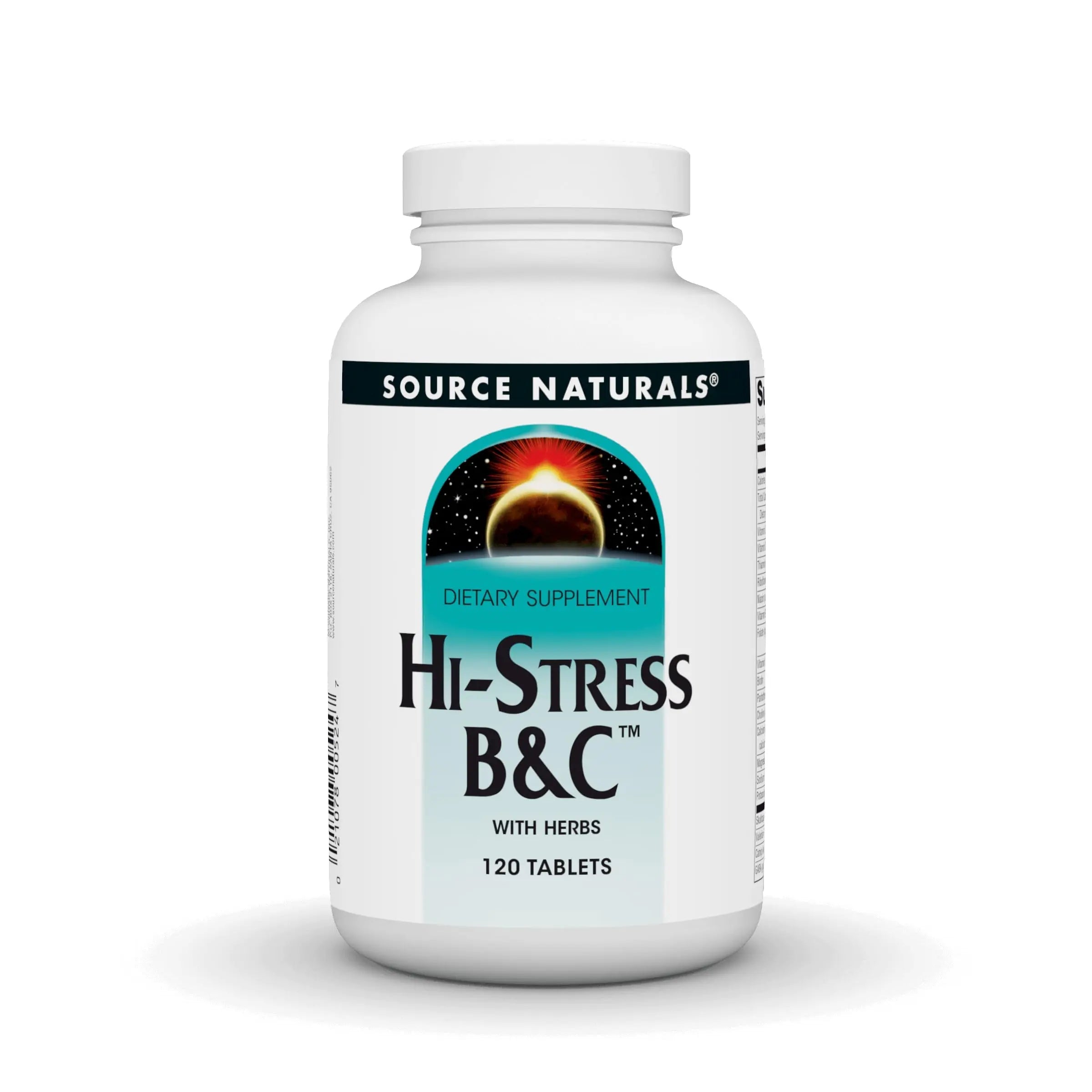 Source Naturals Hi-Stress B&C with Herbs - 120 Tablets Source NaturalsBuy Supplements Australia