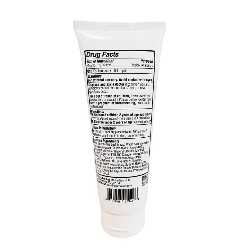 Hemp Cream with Lavender Aromatherapy - 1000MG Made in USA - Muscle & Joint Relief - Menthol, Glucosamine, Chondroitin MSM - Vegan AromaliefBuy Supplements Australia