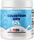 Vitamatic Bovine Colostrum Powder - 50% Highest IgG -120 Gram - Supplement for Gut Health, Hair Growth, Beauty, Muscle Recovery, & Immune Support - Easy to Mix - Unflavored - 60 Servings VitamaticBuy Supplements Australia