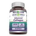 Amazing Formulas Advanced Collagen Supplement | Collagen Type I, II & III with Vitamin C & Hyaluronic | 1600 Mg Per Serving | 90 Capsules | Non-GMO | Gluten-Free | Made in USA Amazing NutritionBuy Supplements Australia
