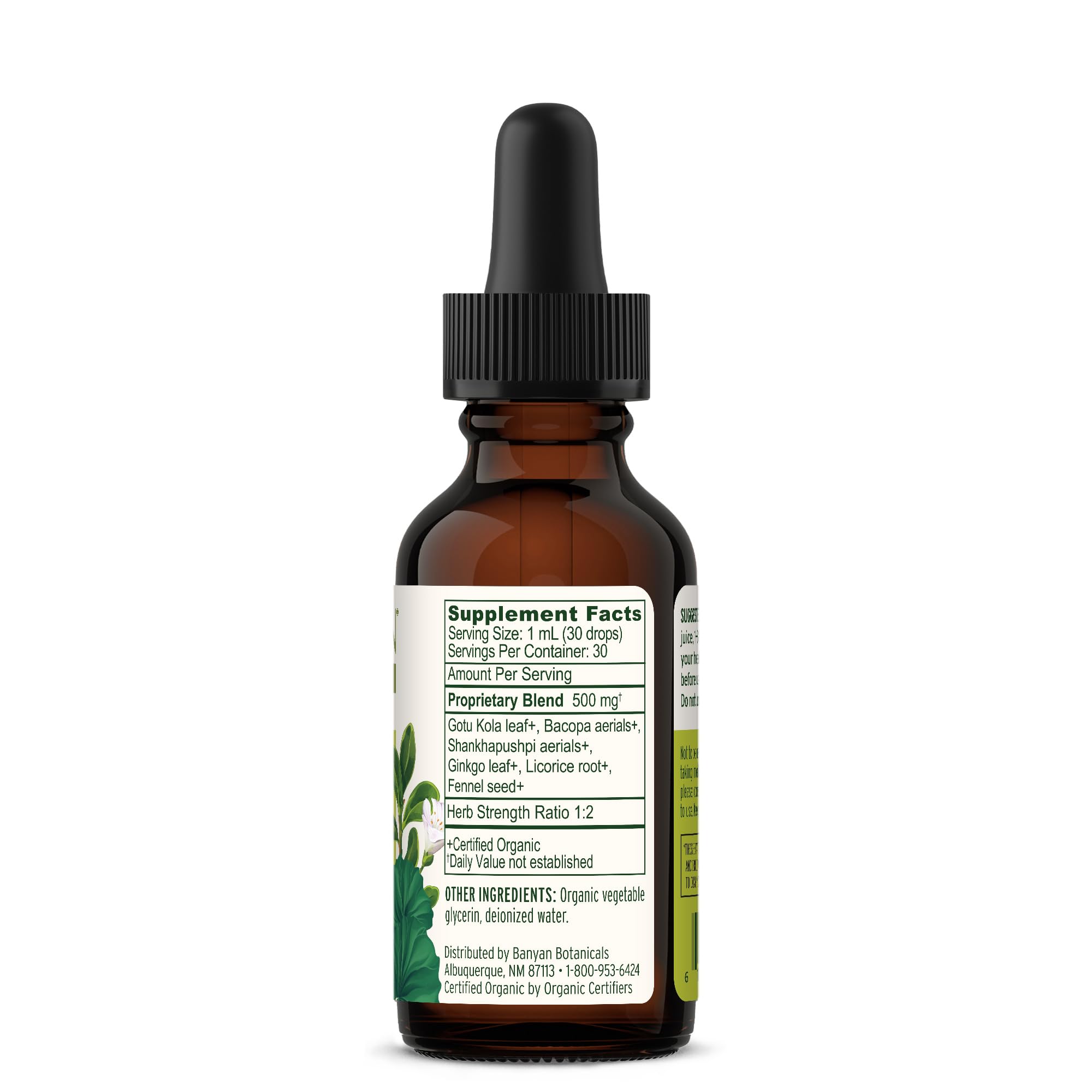 Banyan Botanicals Focus Liquid Extract – Organic Focus Supplement – Liquid Extract in Non-Alcoholic Glycerin – Nootropic Herbs for Fast-Acting Support* – 1 oz. – Non-GMO Sustainably Sourced Vegan Banyan BotanicalsBuy Supplements Australia