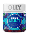 OLLY Laser Focus Gummy, Ginseng, Alpha GPC, B Vitamins, 36 Count & Men's Multivitamin Gummy, Vitamins A C D E B, Zinc, 90 Count OLLYBuy Supplements Australia