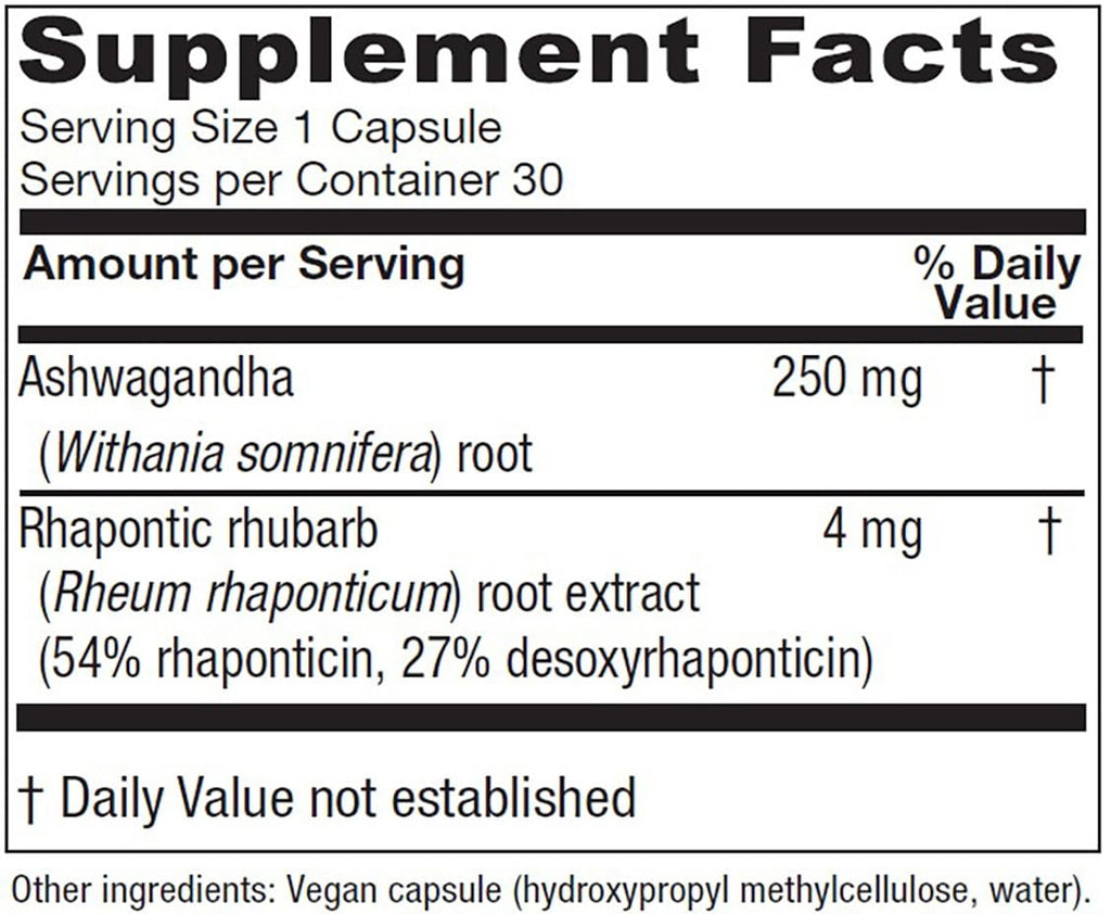 Vitanica Peri/Meno Ease - for Perimenopause and Menopause Symptoms - Hot Flash Relief with Clinically Studied Siberian Rhubarb Extract - Supports Sleep and Stress with Ashwagandha - Vegan - 30 Caps VitanicaBuy Supplements Australia