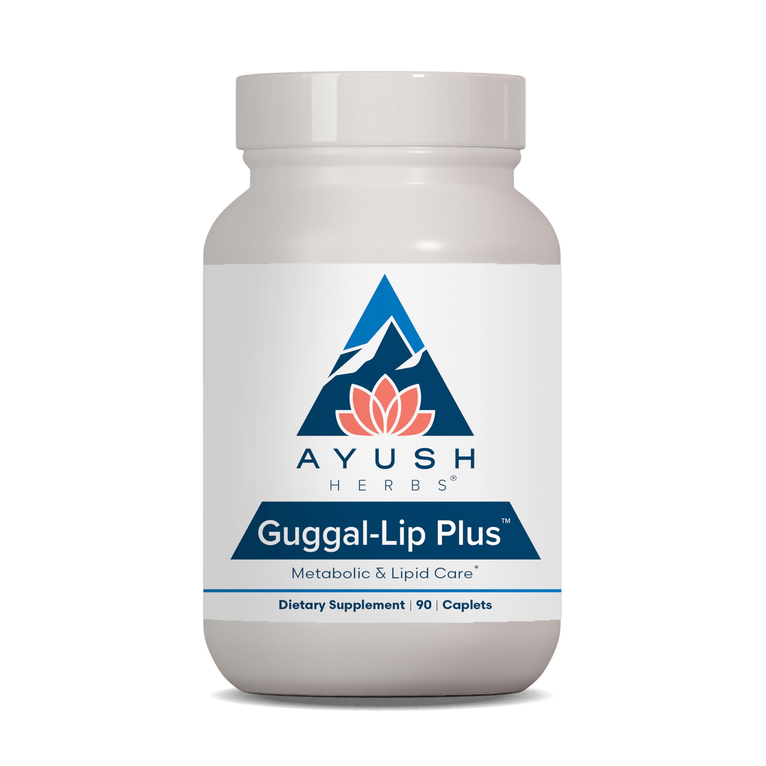 Ayush Herbs Guggal-Lip Plus - Metabolic Vitamins for Women & Men, Daily Pill, Pure & Natural Metabolic Health Supplement with Guggul - 90 Vegetarian Caplets (1 Count) Ayush HerbsBuy Supplements Australia