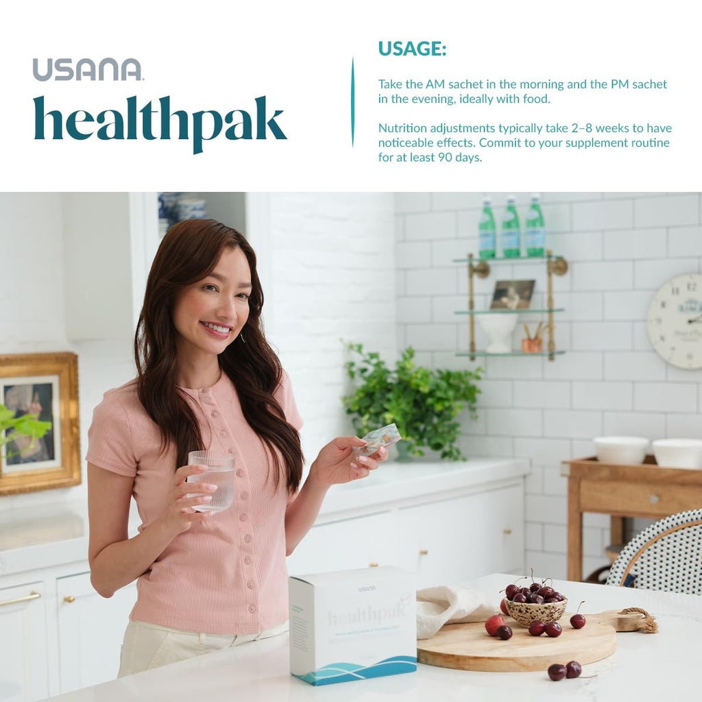 USANA HealthPak with InCelligence Technology and Essential Nutrients and Antioxidants to Support Total Body Health* – Convenient Daily AM/PM Packets – 56 Packets – 28 Day Supply USANABuy Supplements Australia
